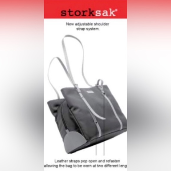 Storksak Gigi Diaper bag in black nylon - Picture 16 of 16